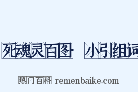 死魂灵百图·小引组词是什么意思的图片